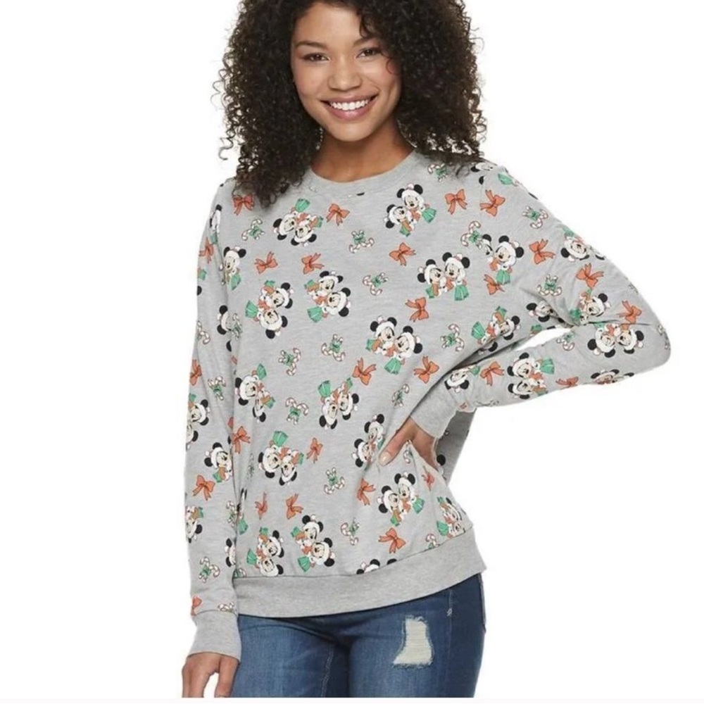 Disney Mickey Minnie Christmas Sweatshirt - Junior Size 2x